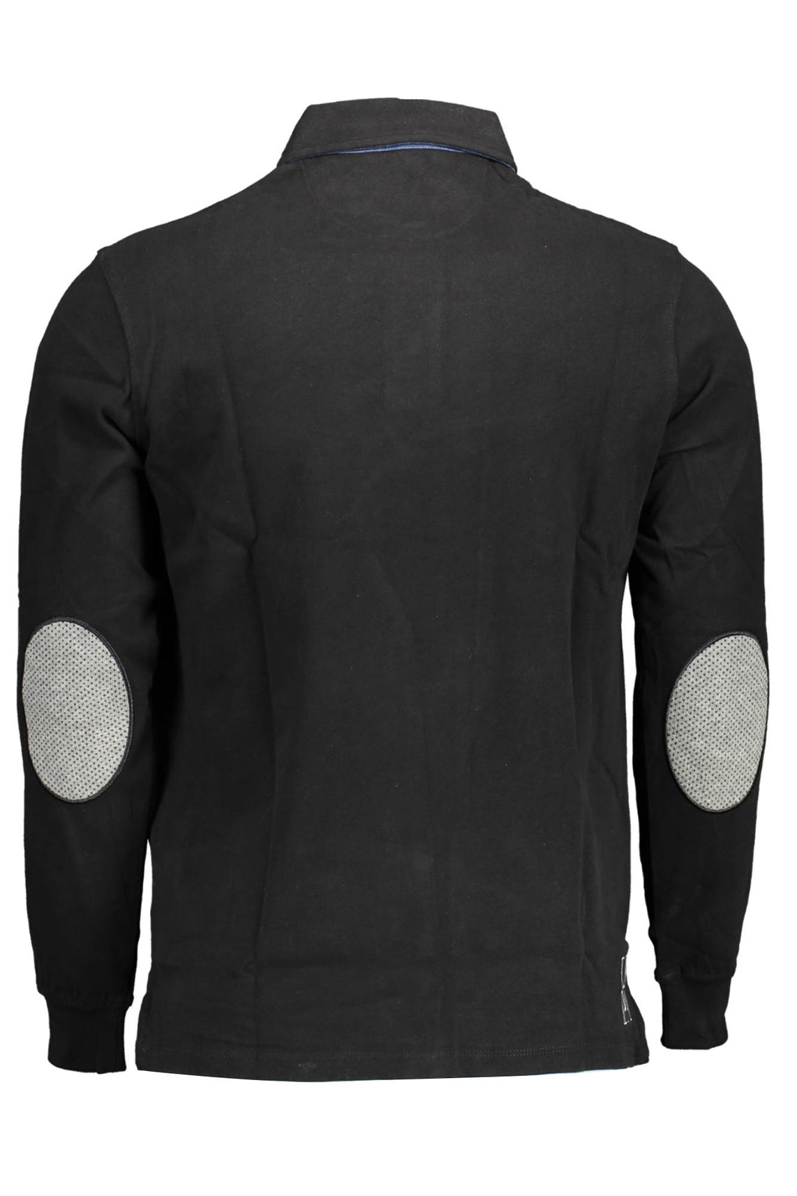 Men's long sleeved polo black