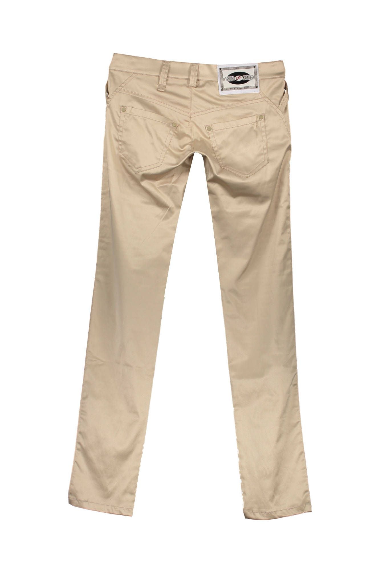 Beige woman trousers