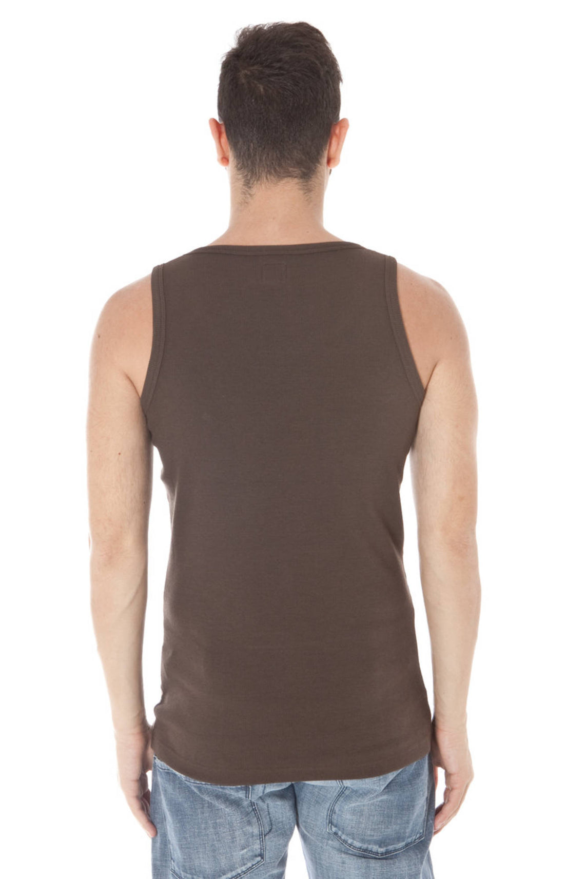 Brown men's tank