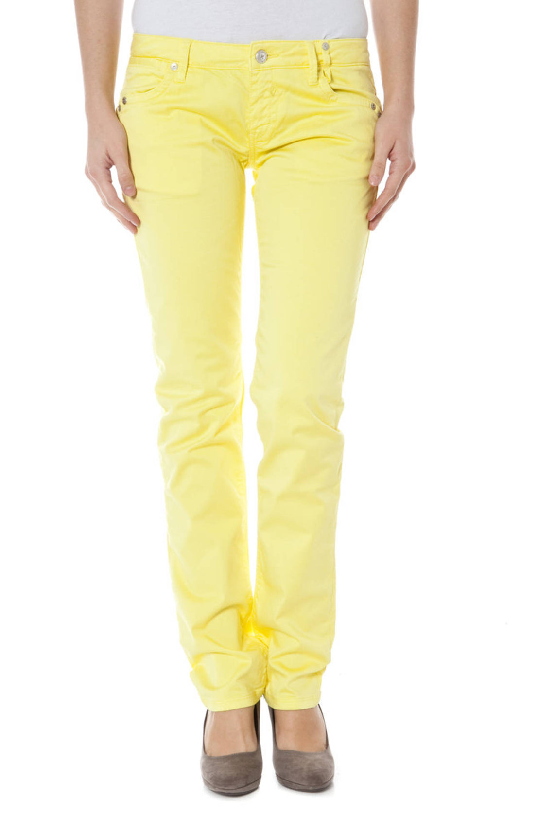 ZUELEMENTS Trousers Yellow - Z170305057964U-BASIC-BURLA