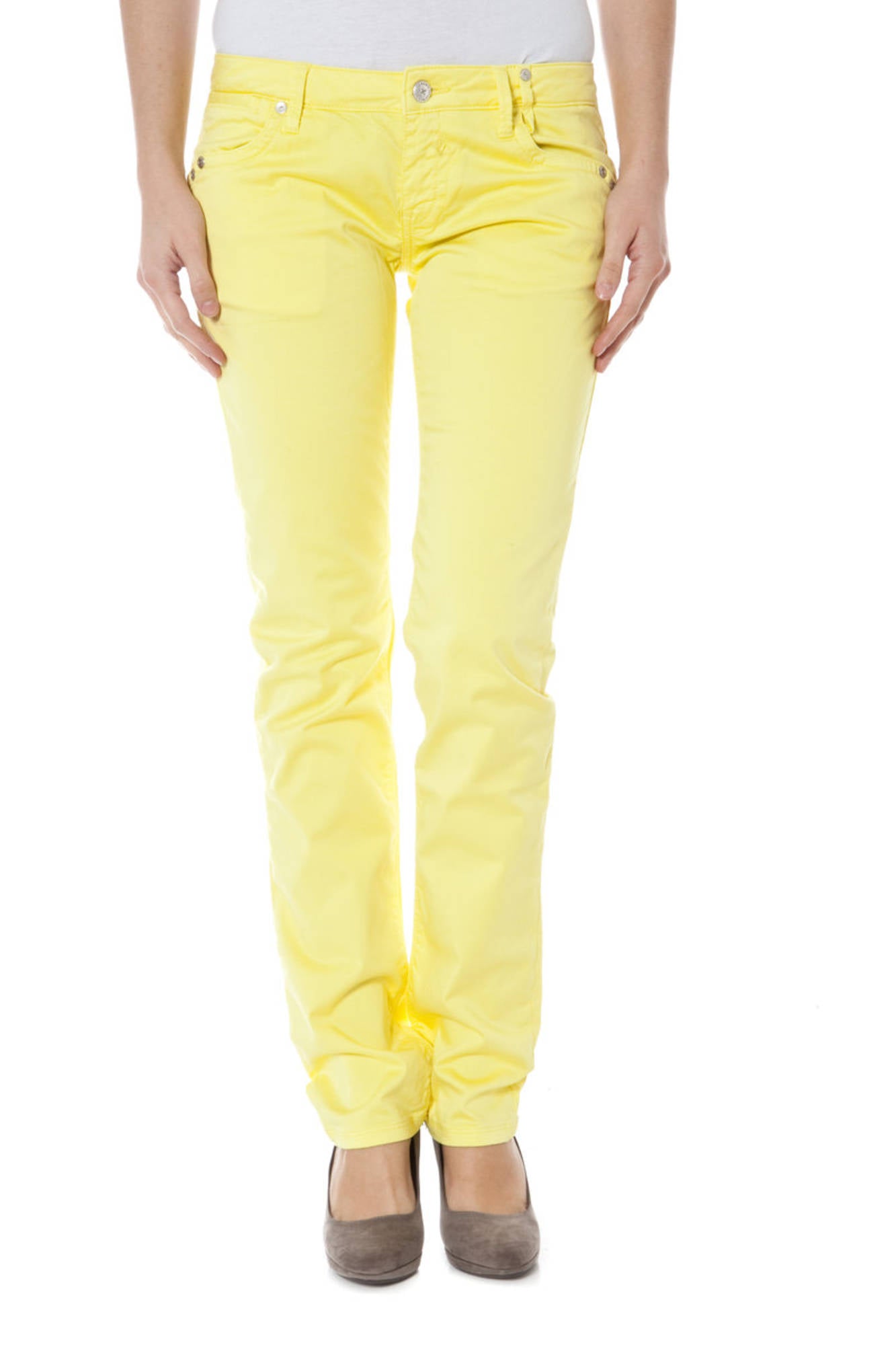 ZUELEMENTS Trousers Yellow - Z170305057964U-BASIC-BURLA