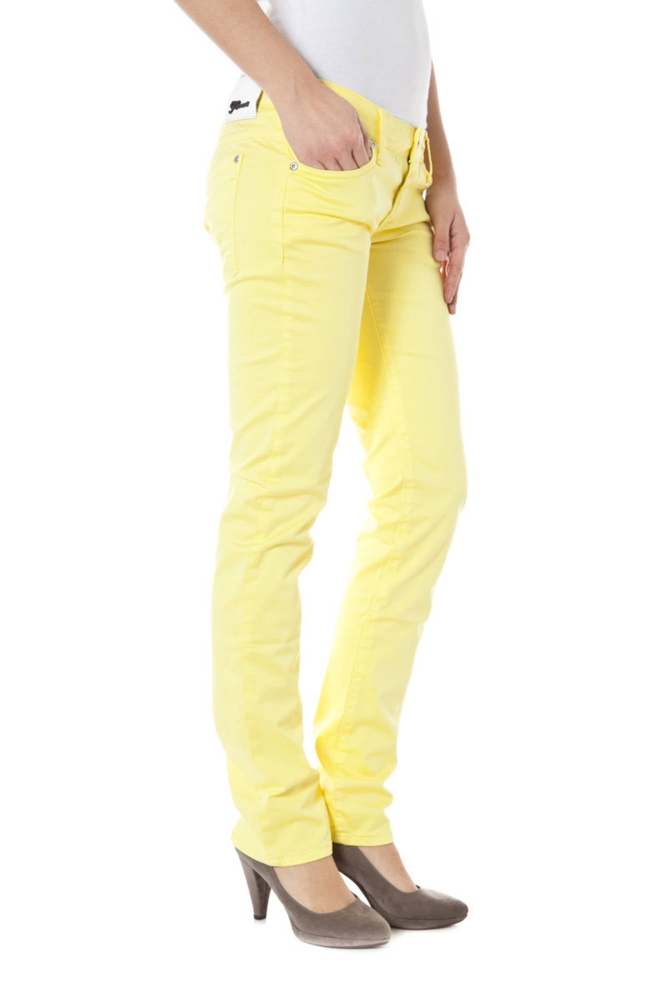 ZUELEMENTS Trousers Yellow - Z170108057964U-MICRO-ALBERTINE