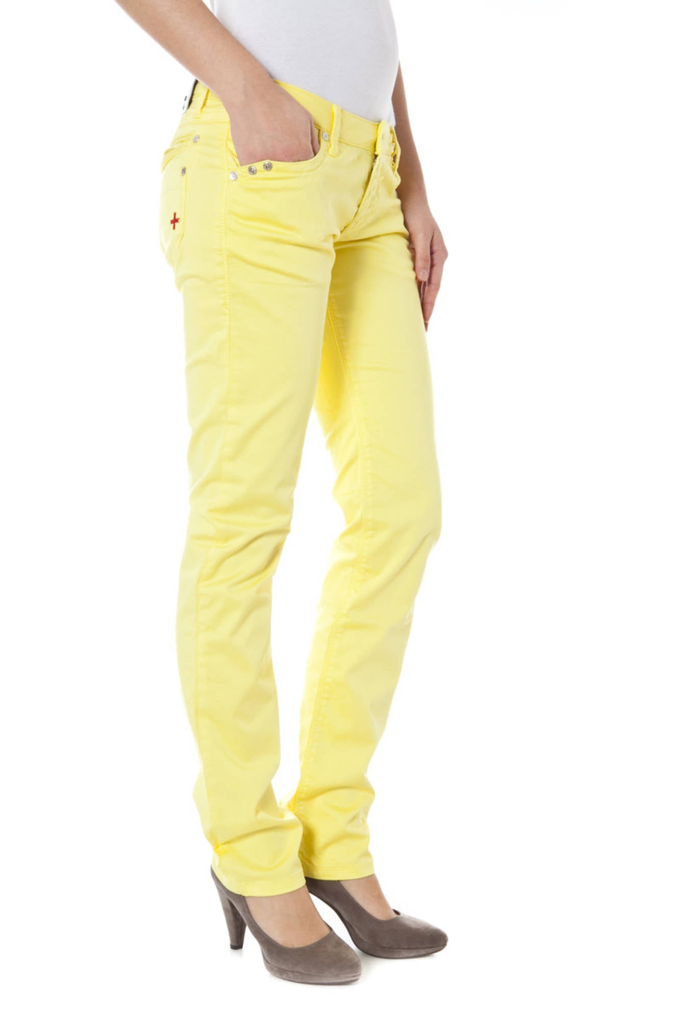 ZUELEMENTS Trousers Yellow - Z170305057964U-BASIC-BURLA